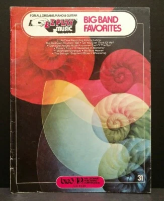 EZ Play Big Band Favorites Partituras Livro de Canções Piano Órgão Guitarra Anos 70 M14 - Imagem 1 de 4