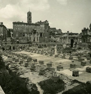 Italien Roma Forum Romanum Panorama alt NPG Stereo Foto 1900 - Bild 1 von 3
