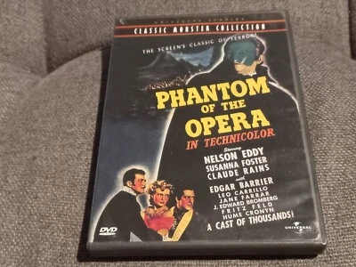 Phantom Of The Opera DVD Region 1 VGC Gold Disc Classic Monster Collection - Image 1 of 3
