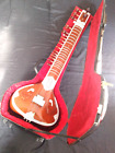SITAR MIRAJ CLASSICAL WITH UNBREAKABLE  FIBER BOX + 18 STRINGS + FAST  FREE SHIP