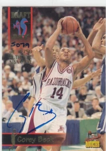 1995 Corey Beck SR Draft Day ROOKIE AUTO #49 - Arkansas Razorbacks RC - Picture 1 of 1