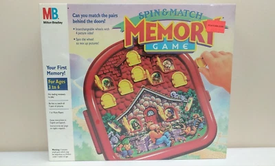 1990 Milton Bradley Memory Board Game Spin & Match Fun 3+ - Brand New Sealed VTG - Image 1 of 4