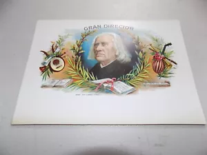 ZIGARRENBOX INNENETIKETT, GRAN DIRECTOR/Komponist FRANZ LISZT / Kostenloser Versand / A - Bild 1 von 1