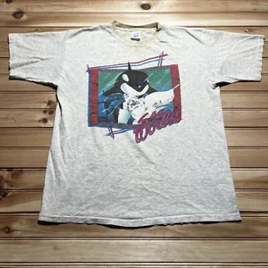 Vintage 80s Sea World Shamu Dolphins Orca Attraction Distressed Shirt Size Large - Picture 1 of 10