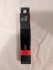 E.l.f. Glossy Lip Stain Fiery Red - NEW In Box - Foto 1 di 4