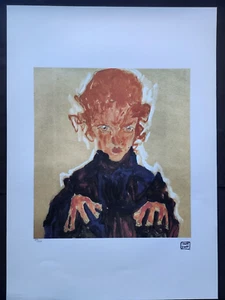 EGON SCHIELE EDITH ALS GESPENST Lithographie 144/200, signiert 50 x 70 cm - Picture 1 of 1