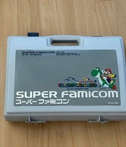Nintendo Super Famicom SNES Carry Box Super Mario World 4 Model Used From Japan - Picture 1 of 2