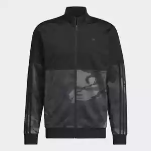 Adidas Giacca da Pista Uomo Nero/Grigio Essentials Mimetica Tricot (IM5167) M/L/XL/2XL - Foto 1 di 6