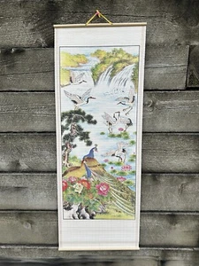Rare Vintage 19th Century Japanese Hanging Scroll Kakejiku Art - Bild 1 von 9