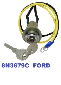 8N3679C 764929M91 1K7354B KEYED IGNITION SWITCH FORD & MASSEY TRACTORS - Picture 1 of 3