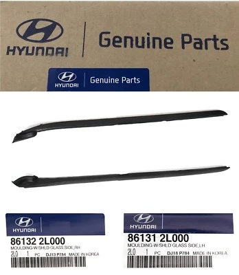 Moldura de pilar parabrisas delantero exterior de vidrio Elantra Touring 2009-12 izquierda y derecha Foto 1 de 4