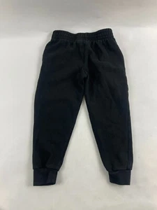 Unknown Sweatpants Girls Jeans Size 6 Black Jogger Pull On Brand and Logo Print - Picture 1 of 2
