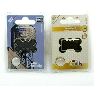 my Family pet ID tags for dogs or cats-Big Bone Gold and Bronx Futuristic - Picture 1 of 3