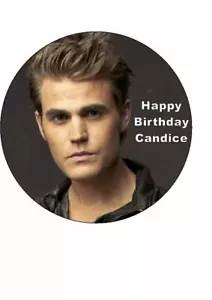 TOPPER TORTA 7,5" TONDO STEFAN SALVATORE COMMESTIBILE GLASSA FESTA/COMPLEANNO - Foto 1 di 1