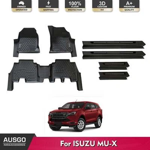 AUSGO Floor Mats + Door Sill Protector for ISUZU MUX MU-X 2021-Onwards - Picture 1 of 14