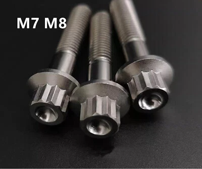 M8 Titanium Alloy Rim Bolt 12pt Hot Forged Screws + Nuts High Strength - Image 1 of 4