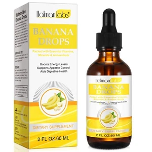 Banana Dietary Liquid Drops, Natural Banana Liquid Extract Drops, Banana Liquid - Picture 1 of 6