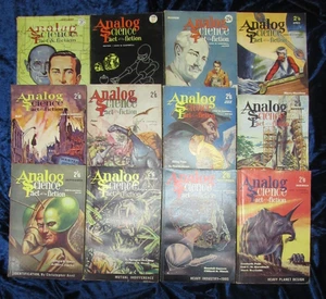 12 ANALOG SCIENCE FACT & FICTION 1961 PERIODICALS  ** PAPERBACK - Picture 1 of 1