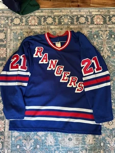CCM Maska New York Rangers blau L/XL Trikot #21 (Ferraro Name entfernt) - Bild 1 von 10