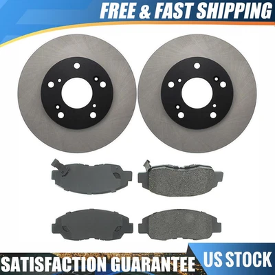 Pastillas de freno delanteras y rotores para Honda Civic 1,8 L 2011 2010 2009 2008 2007 2006 Foto 1 de 4