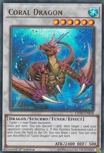 Coral Dragon LEHD-ENB38 Ultra Rare Legendary Hero Decks 1st Ed - Picture 1 of 1