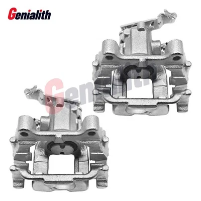 Pair Rear Disc Brake Calipers w/ Bracket for Volkswagen Jetta Passat Golf  Eos Foto 1 de 4