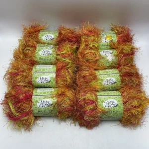 Yarn Bee Haute Fur Spot 300 3.5 oz 93 yd x 8 Multicolor Pink Yellow Craft Knit - Picture 1 of 8