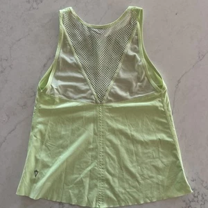 Ivivva Lululemon Neon Green Yellow Girls 8 Sleeveless Mesh Workout Top Summer - Picture 1 of 5