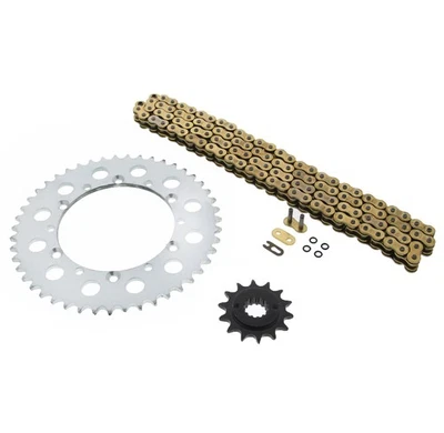 Kawasaki 650 KLX650 R 1993-1996 oro junta tórica cadena y piñón plata 14/47 110L Foto 1 de 4