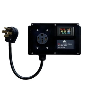 GXELZK 50AJT14 AC Power Meter 50A 120V NEMA 14-50 Digitalanzeige 1,3ft Kabel - Bild 1 von 6