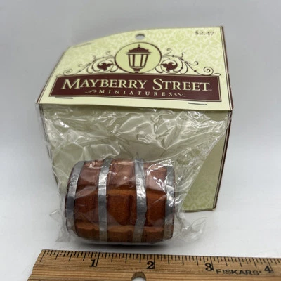 NEW Mayberry Street Miniatures Wooden Barrel #619569 - Image 1 of 2