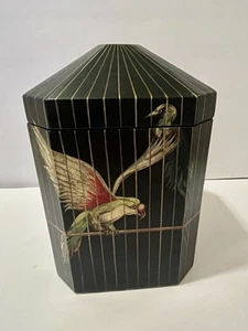 Jeanne Reed's Ltd handbemalt Vogelkäfig Klappdeckel Aufbewahrungsbox 12” x 8” - Bild 1 von 12