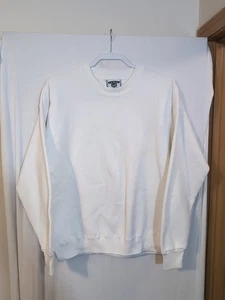 *Distressed* Vintage XL Lee Heavyweight White Crewneck Sweatshirt Streetwear - Bild 1 von 8