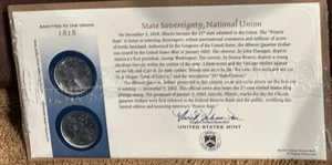 2003 - P &D - From the 50 State Quarters 1st Day Minted Collection - Illinois - Picture 1 of 2