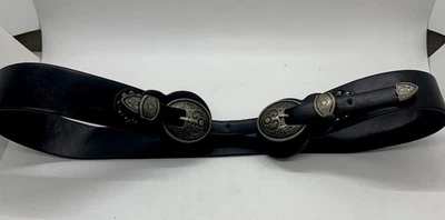 Women Retro Medieval Metal Leather Corset Belt Waist Belt Viking Cosplay Costume - Image 1 of 4