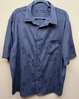 Duke Kahanamoku Hawaiian Men’s Blue Short Sleeve Button Up Shirt Sz. 2XL - Image 1 of 4