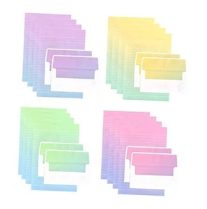48 Cute Colorful Writing Stationery Paper Letter Set with 24 Envelope & Label - Picture 1 of 8