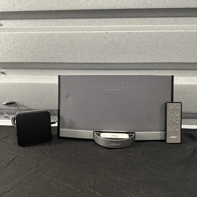 Sistema de música digital portátil Bose SoundDock con control remoto y fuente de alimentación probado Foto 1 de 4