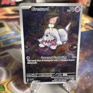 Cartas Pokémon Greavard 214/198 Ilustración Rara Base Escarlata y Violeta - (Nuevo) - Imagen 1 de 2