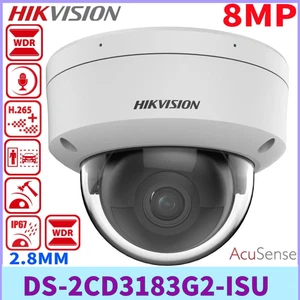 Hikvision DS-2CD3183G2-ISU 8MP Acusense Dom IP POE Kamera Eingebautes Mikrofon - Picture 1 of 7