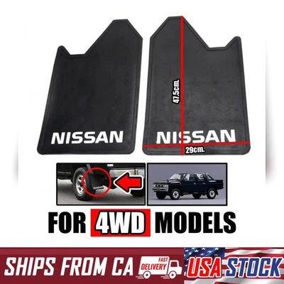 Para Nissan Pickup Universal Navara Frontier Guardabarros Trasero Goma Ute 4Wd Par Foto 1 de 4