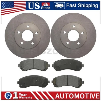 Front Brake Rotor Brake Pad 3PC for Pontiac Aztek 3.4L 2001 2002 2003 2004 2005 - Image 1 of 4