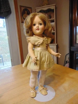 Vintage Ideal Toni Doll~P-90~14"~TLC~LOOSE~Needs Beautician~CRACKS/SEAM OPENINGS - Image 1 of 4