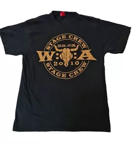 Rare Wacken Open Air Metal Festival 2010 WOA Stage Crew T-Shirt MEDIUM Collector - Picture 1 of 6