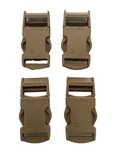 4 ITW Nexus 30 mm Buckle Quick Release Backpack Webbing Strap Plastic Clip Tan - Picture 1 of 5