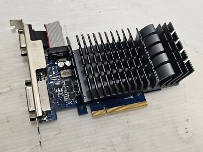 GeForce GT 710, 1GB DDR3, PCI-E, DVI, HDMI, Asus 710-1-SL-BRK - WORKING - Image 1 of 4