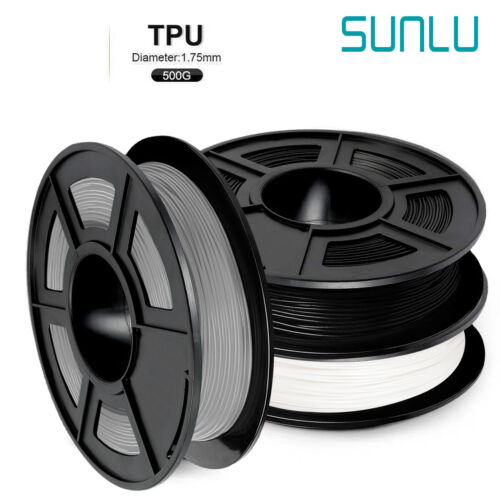 SUNLU TPU(95A) 3D Drucker Filament 1.75mm TPU Flexible 0.5KG/Roll Mehrfarbig Lot