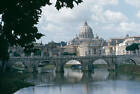 Across The Tiber River Towards St Peter's Basilica In Vatican - 1960 Old Photo