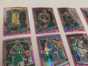 (28) 2023-24 Panini Donruss Optic Basketball Pink Hyper Prizm Card Lot Rookies - Picture 1 of 10