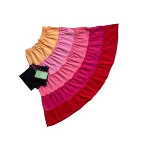 Garnet Hill GH Girls' Cotton Tiered Knit Skirt sz14 +3Reusuable Sandwich bag NEW - Picture 1 of 12